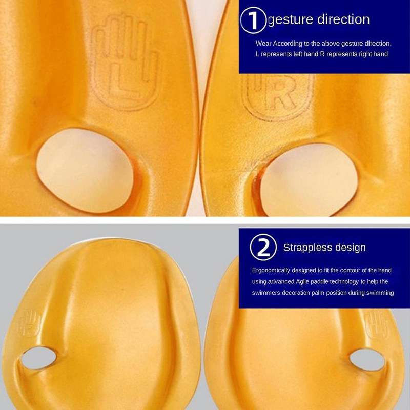 1 Pair Swimming Hand Paddles Hand Training Paddles,s