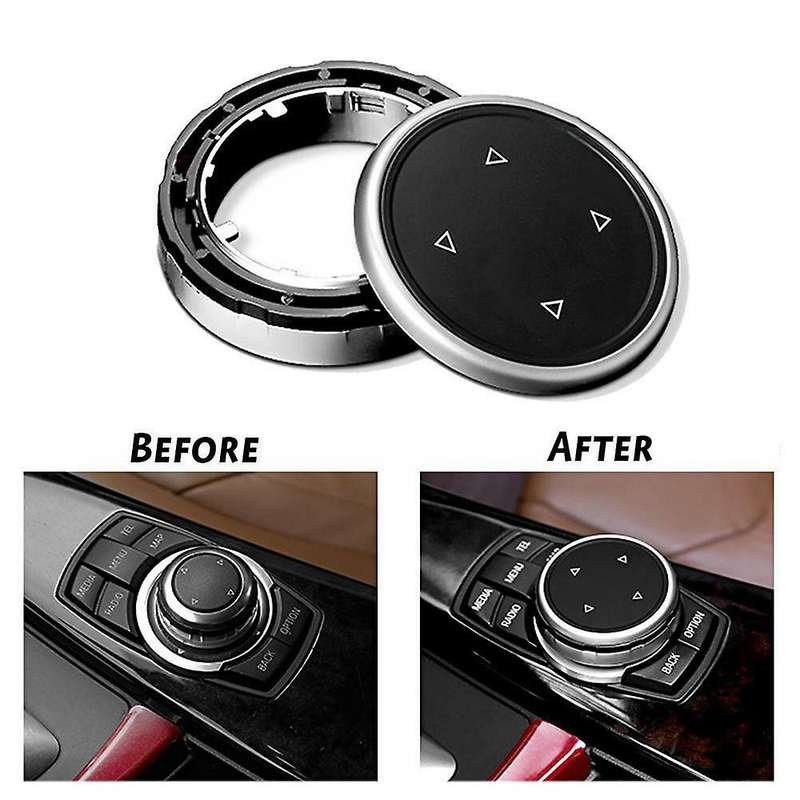 Car Multimedia Button Knob Cover For-bmw 1 3 5 Series F10 F20 F21 E90