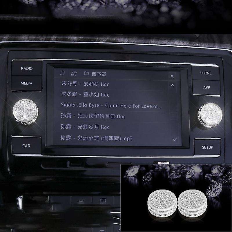 Bling Car Accessories Interior Volume Switch Knob Covers for Jetta