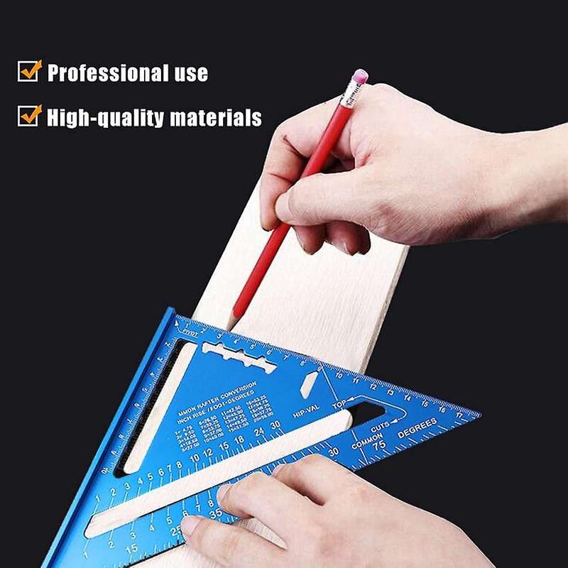 7 Inch Triangle Ruler,aluminum Alloy Triangle Ruler High Precision