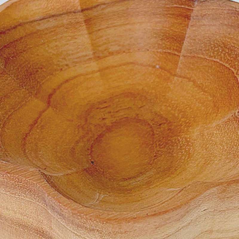 Japanese Teak Flavor Solid Wood Creative Pear-shaped Dish (apple)