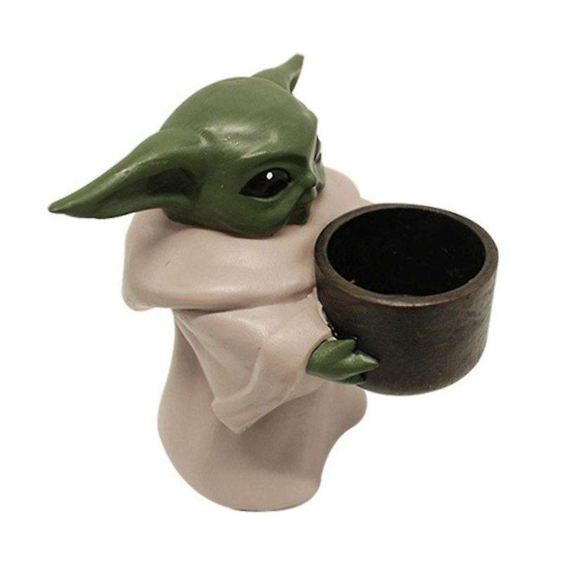 Yoda Flower Pot Resin Cartoons Bonsai Garden Home Decoration
