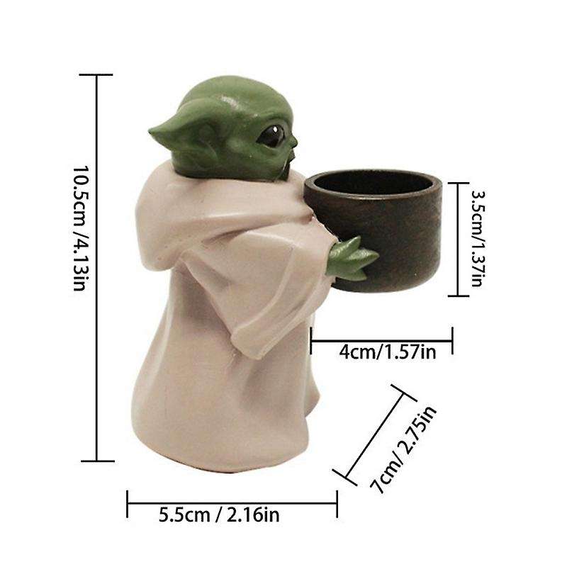 Yoda Flower Pot Resin Cartoons Bonsai Garden Home Decoration