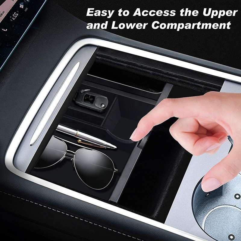 Car Center Console Organizer Tray Interior Accessories Armrest Cubby