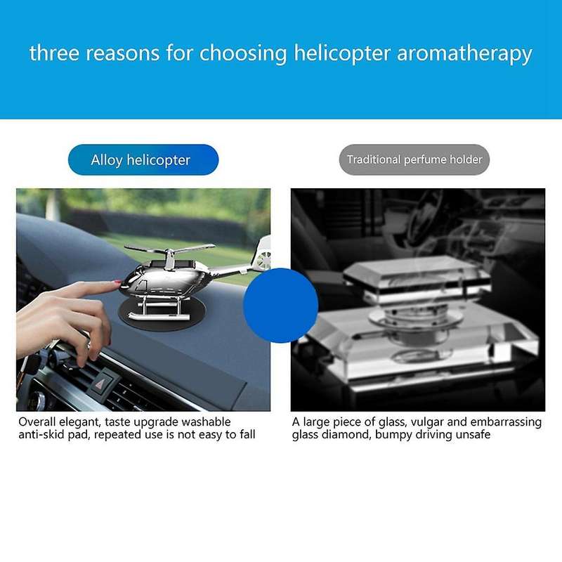 Dashboard Creative Car Aromatherapy Alloy Solar Rotatable
