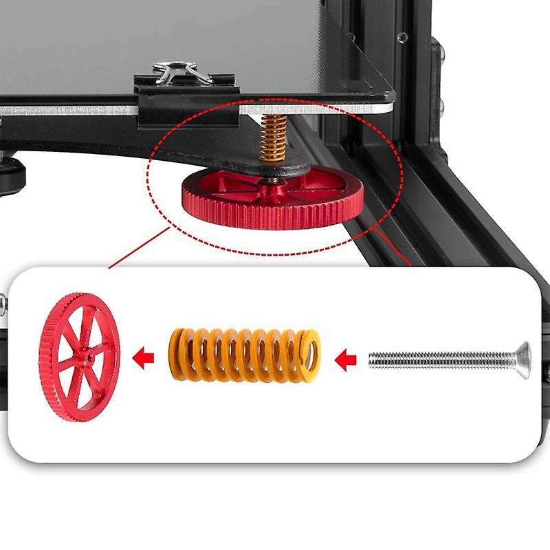Creality Upgrade Aluminum Hot Bed Finger Screw Nut Accessory Kit