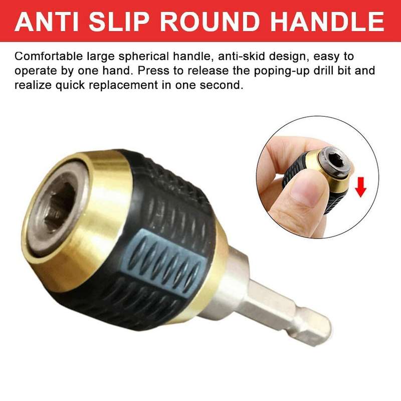 7pcs Titanium Combination Drill Tap Bit Set 1/4 Hex Shank Drill