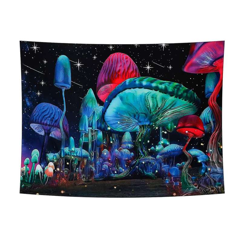 Psychedelic Tapestry Mushroom Tapestry Trippy Wall Hanging Boho Decor