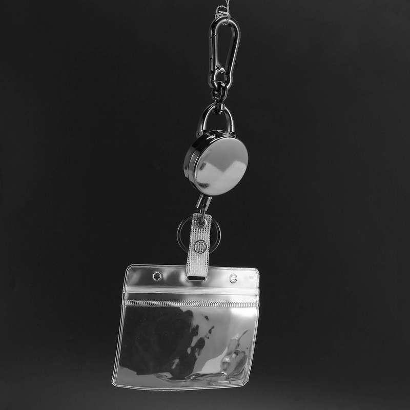 Retractable Badge Holder Reel - Work Badge Holder - Carabiner