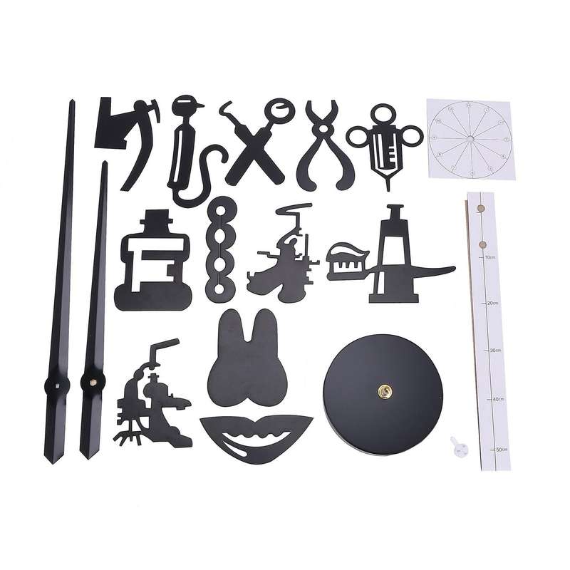 Dentist Diy Giant Wall Doctor Oversized Wall Clock Big Needle Black