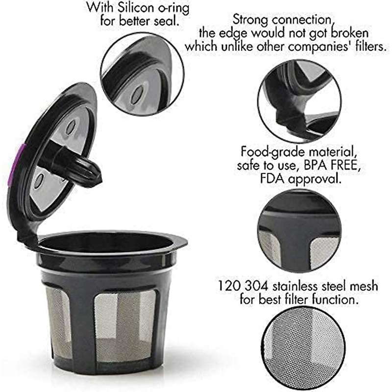 Reusable K Cups Filter for Keurig Refillable K Capsules 2.0 & 1.0