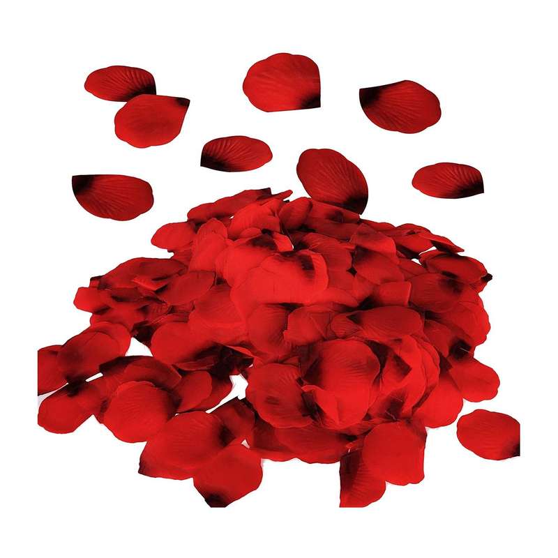 3000 Pcs Red Flower Artificial Rose Petals for Wedding, Party, Home
