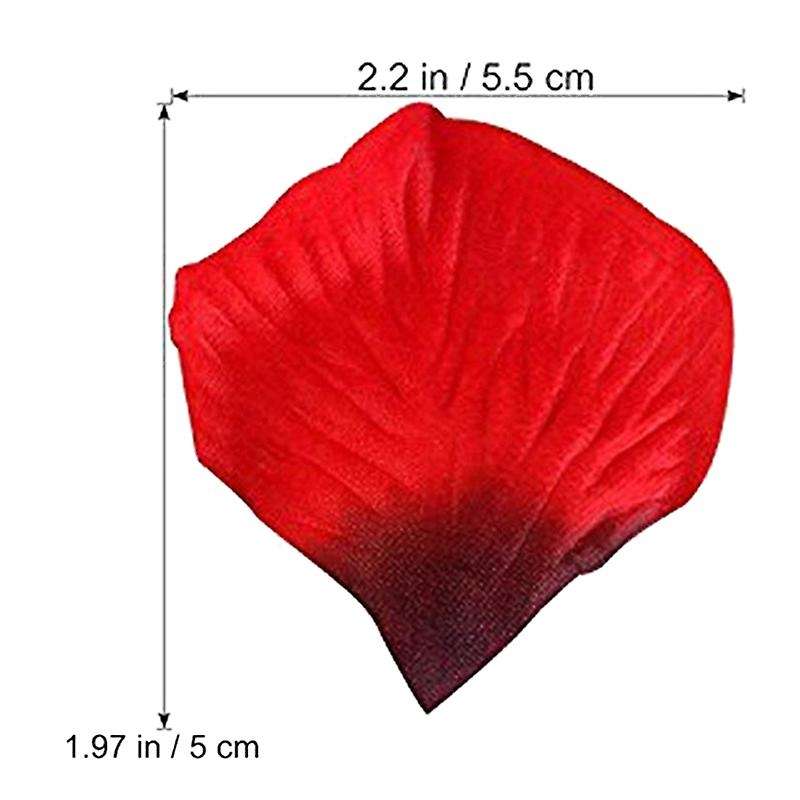 3000 Pcs Red Flower Artificial Rose Petals for Wedding, Party, Home