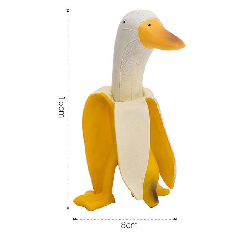 Creative Banana Duck Yard Garden Decor Vintage Ornament Home Desk