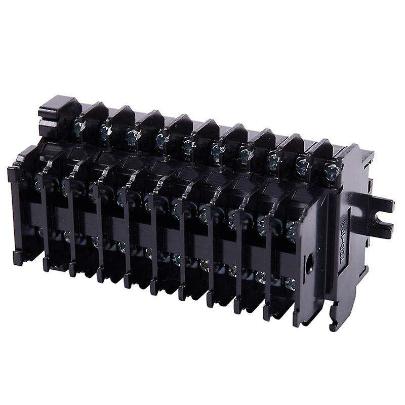 600v 10a 10 Position Double Level Screw Terminal Block Strip