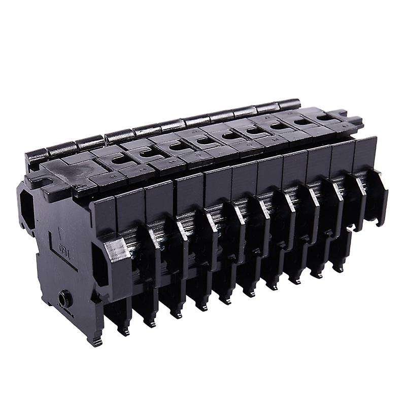 600v 10a 10 Position Double Level Screw Terminal Block Strip