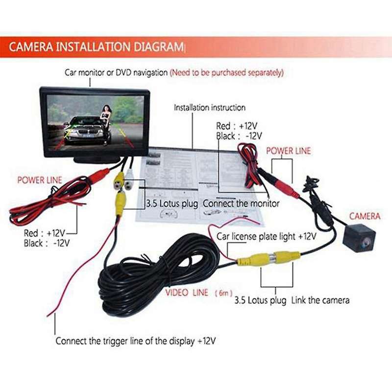 Car Rear View Camera 4led Ccd Night Vision for Fiat Uno 2010-2019