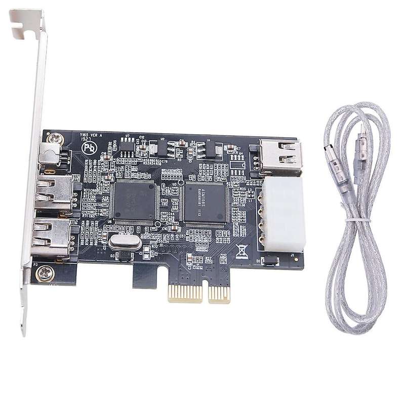 Pci-e 1x Ieee 1394a 4 Port(3+1) Firewire Card Adapter for Desktop
