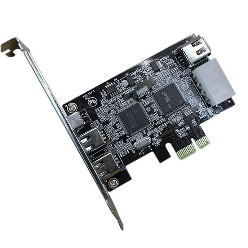 Pci-e 1x Ieee 1394a 4 Port(3+1) Firewire Card Adapter for Desktop