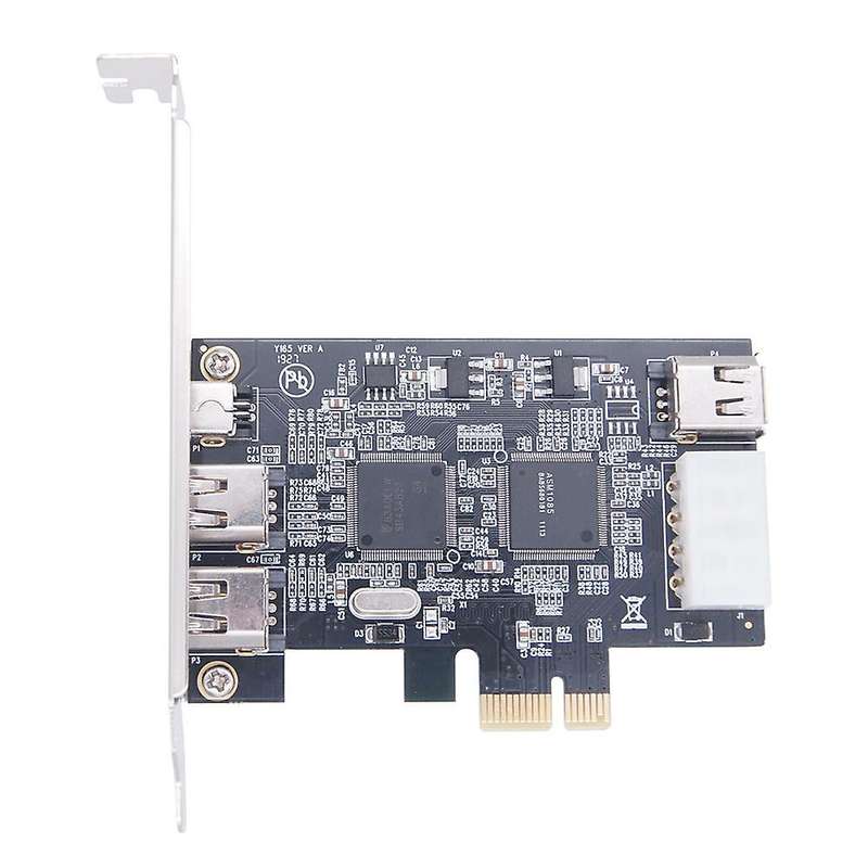 Pci-e 1x Ieee 1394a 4 Port(3+1) Firewire Card Adapter for Desktop
