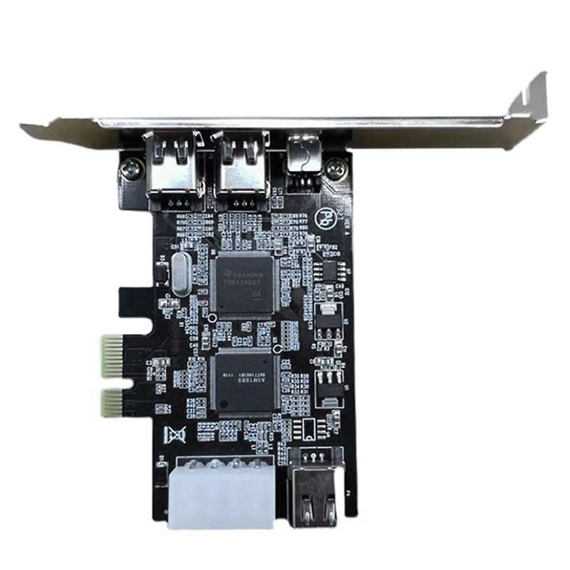 Pci-e 1x Ieee 1394a 4 Port(3+1) Firewire Card Adapter for Desktop