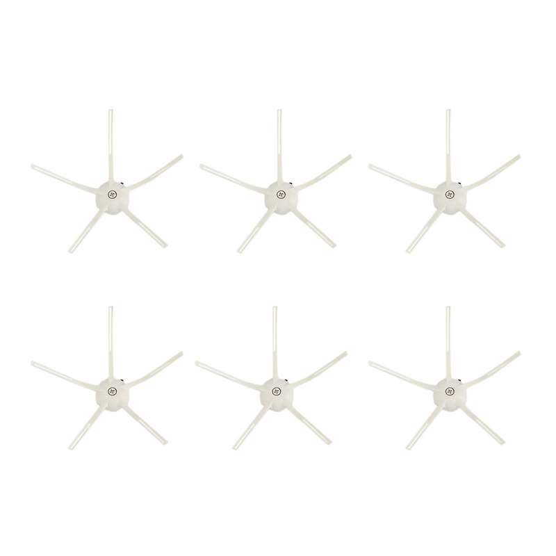 12pcs for Xiaomi T7 T7plus Roborock Side Brush (6 White, 6 Black)