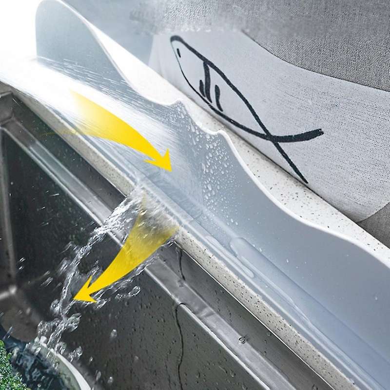 Silicone Sink Baffle Plate Kitchen Splash-proof Sink Waterproof Board