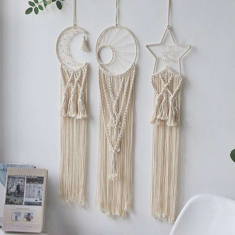 Handmade Dream Catcher Teen Girls Room Decor Bohemian Gifts Moon