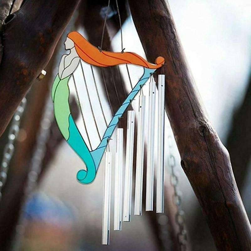 Pendant Ornaments Window Wind Chimes Harp Gift for Stained Glass -b