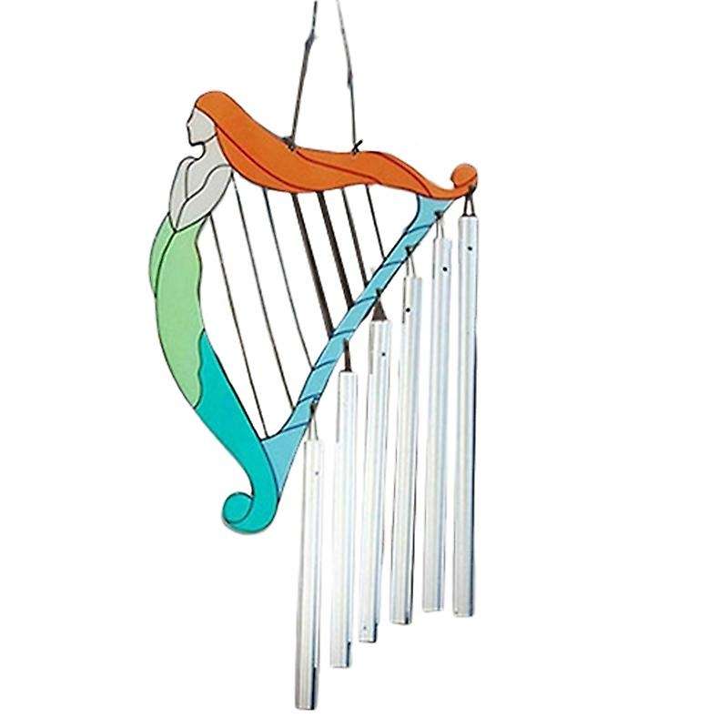 Pendant Ornaments Window Wind Chimes Harp Gift for Stained Glass -b
