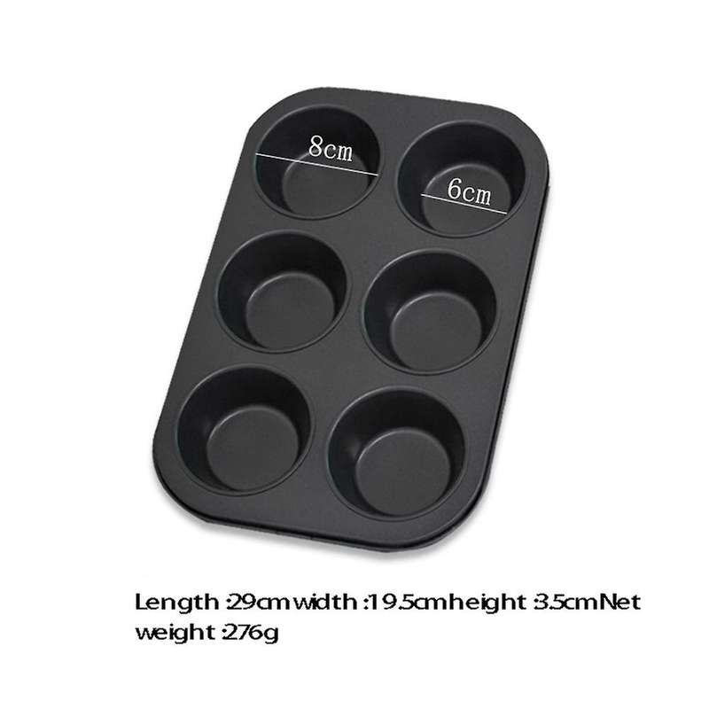 Non-stick Round Cupcake Mold Pan Muffin Tray Carbon Steel(s)