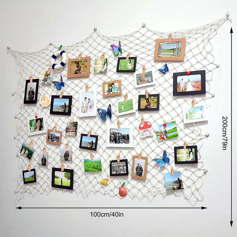 Fish Net for Home Photo Frame Wall Decor Nautical Party,baby Shower