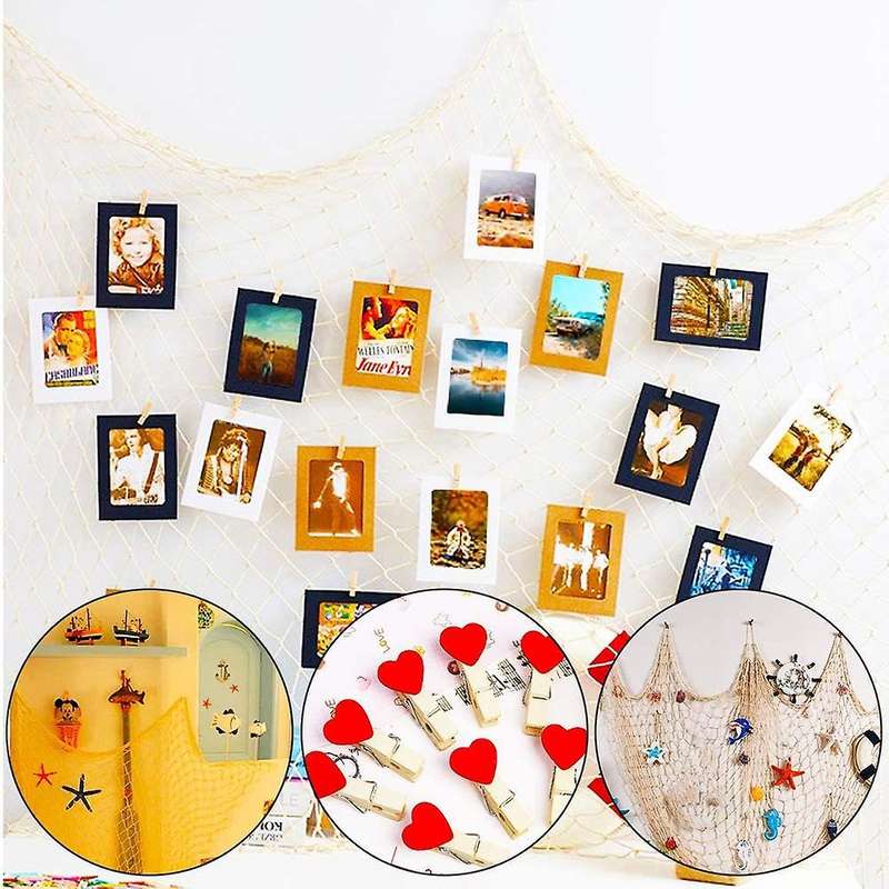 Fish Net for Home Photo Frame Wall Decor Nautical Party,baby Shower