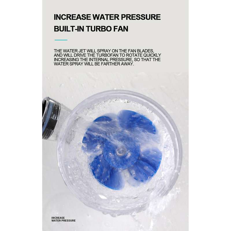 Pressurized Shower Head Jetting Showerhead for Bathroom Bath Shower A