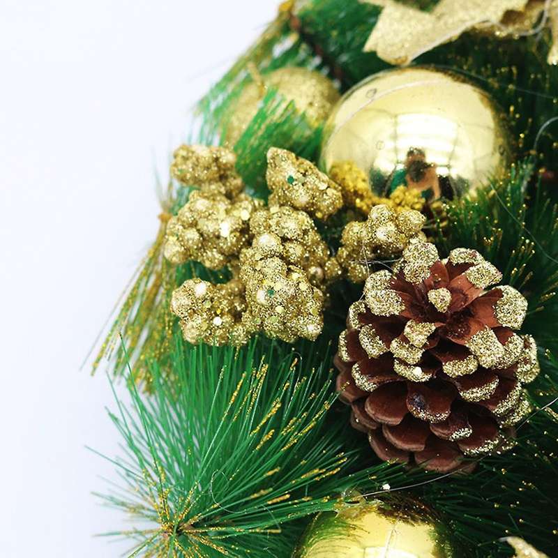 Wreath Wreath Door Hanging Decoration 30cm Merry Christmas Red
