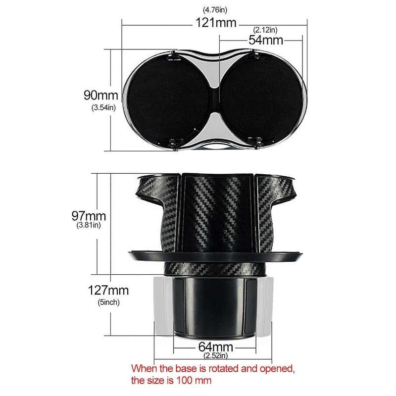 Universal Adjust Center Double Drink Holder for Car Suv Truck Pickup