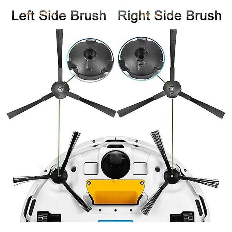 Replacement Parts Kit for Ilife V3s V5s V5 V3l Filter Side Brush Mop