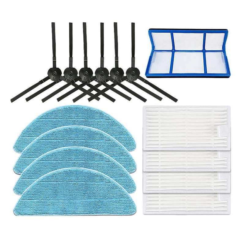 Replacement Parts Kit for Ilife V3s V5s V5 V3l Filter Side Brush Mop