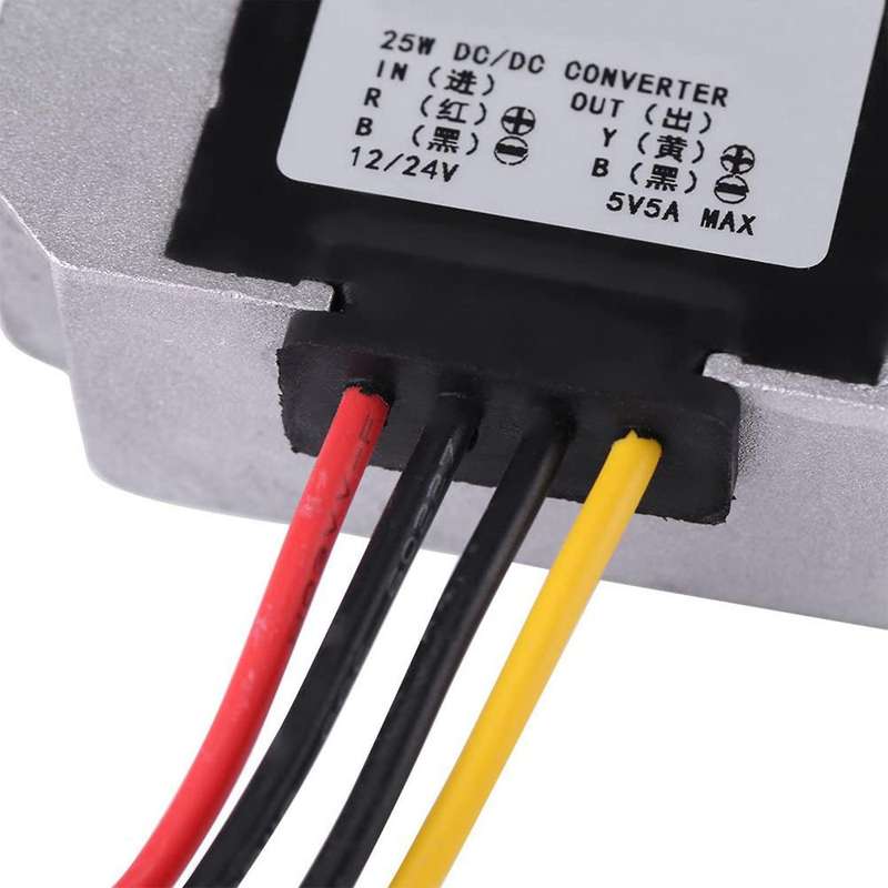 Automotive Dc-dc Voltage Converter Step-down 12v 24v to 5v 5a 25w