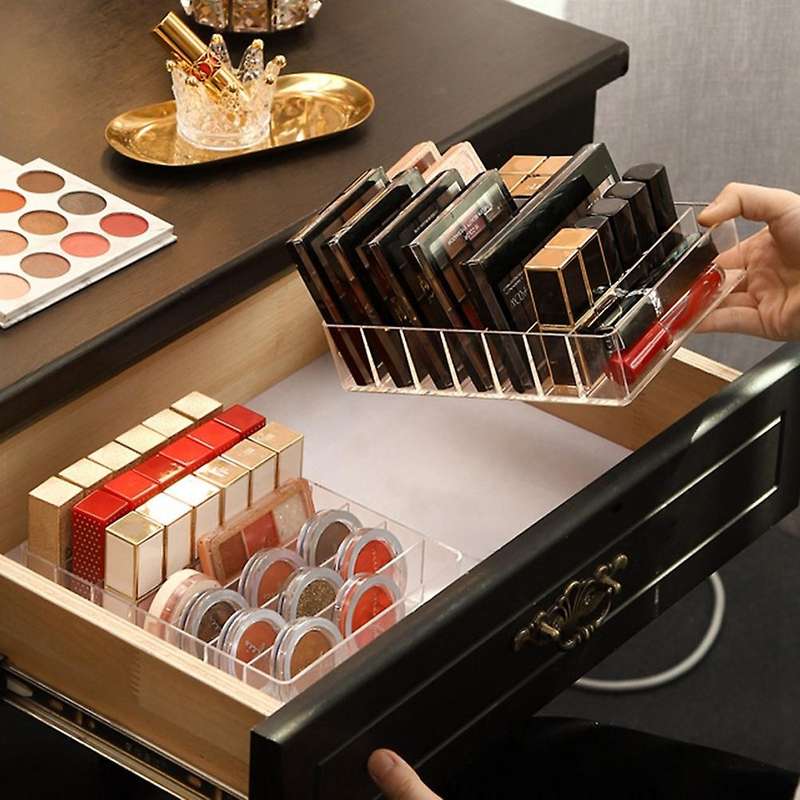 Compact Makeup Palette Organize, 7 Sections for Bathroom , Vanities
