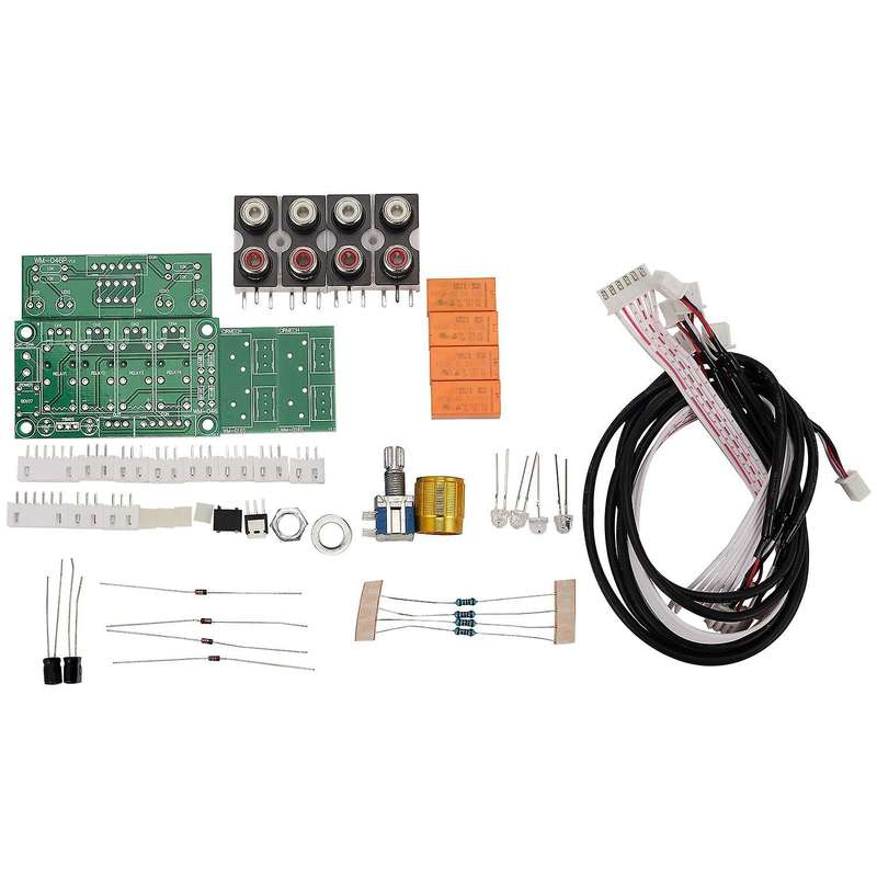 Relay 4-way Audio Switching Rca Input Selection Board for Amplifiers