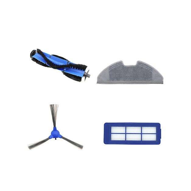 4 Pcs for Eufy Robovac G10 G30 Robot Mop Cloth Hepa Filter Side Brush