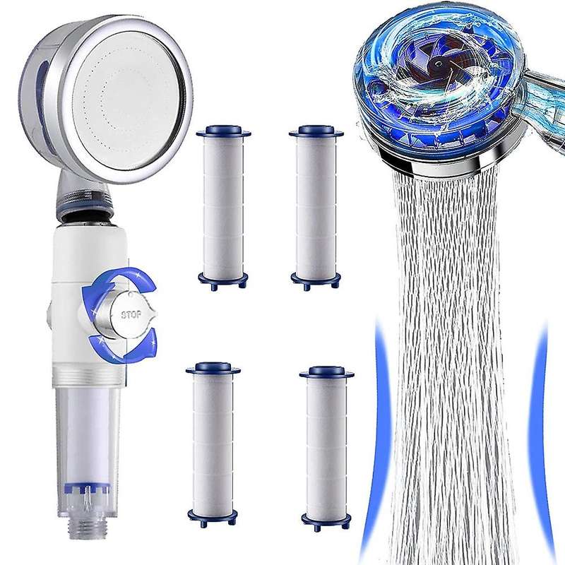 Vortex Shower Head High Pressure with Filters,handheld Turbo Spa A
