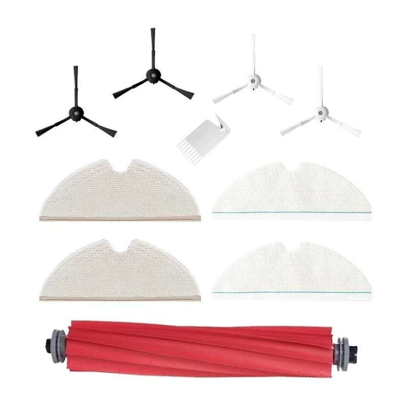 10pcs for Roborock T8/ Q7 Max / Max+ Robot Main Side Brush Mop Cloth