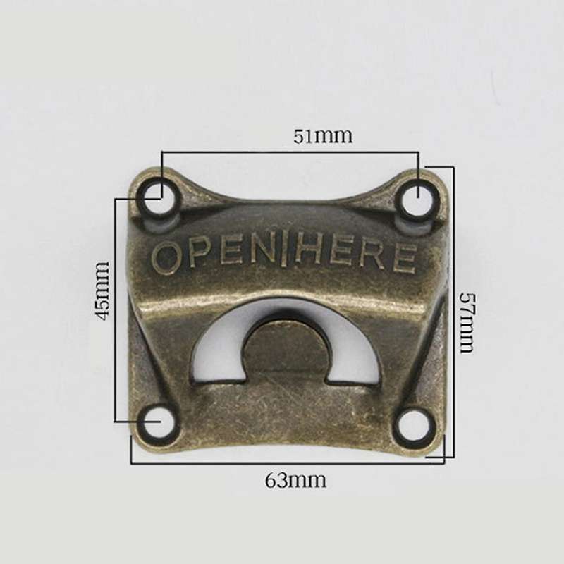 8pcs Wall Mounted Bottle Opener,with Mount Screws,for Outdoor,rustic