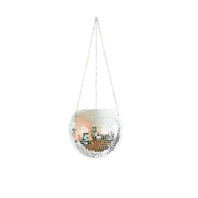 Mirror Garden Pots Planters Disco Ball Outdoor Flower Pots A