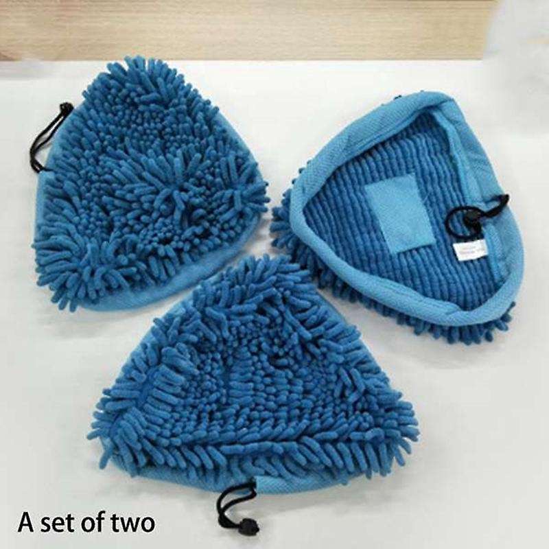 3pcs H2o Steam Mop X5 Pads Coral Blue Chenille for Shark Mop Head
