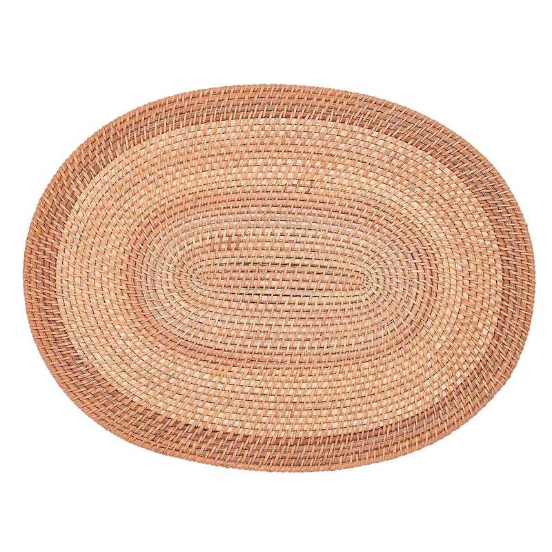 Oval Rattan Placemat,hand-woven,for Dining Room, Kitchen,living Room