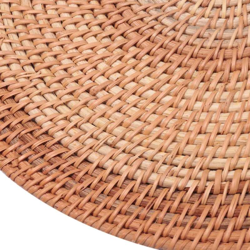Oval Rattan Placemat,hand-woven,for Dining Room, Kitchen,living Room
