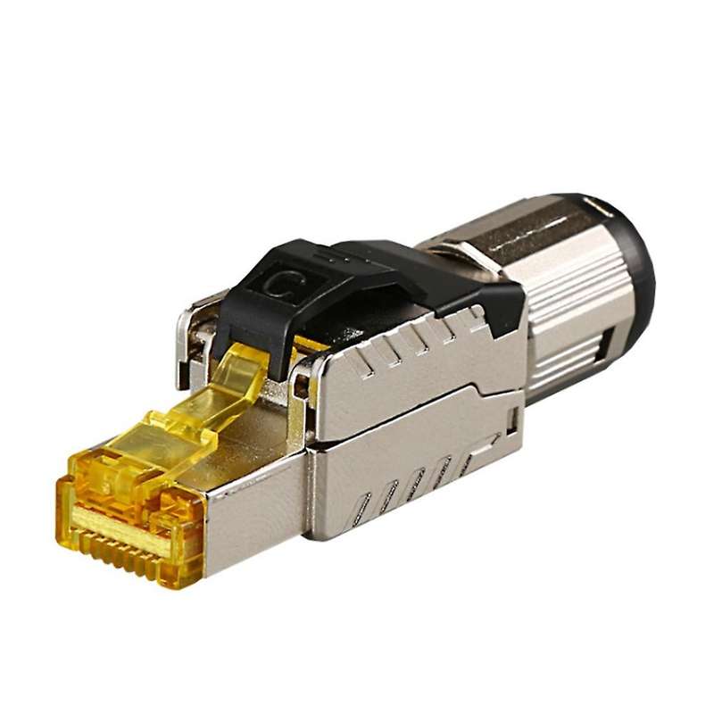 2pcs Cat8 Industrial Ethernet Connector Rj45 Shielded Field Plug Tool